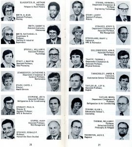 Prof. Larry Story is listed in the Tarrant County Junior College phone directory from the 1970s.