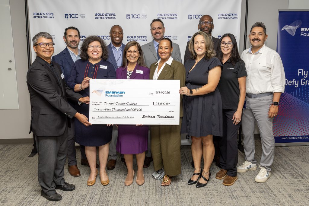 Embraer Foundation doubles scholarship support for TCC aviation students to $50,000