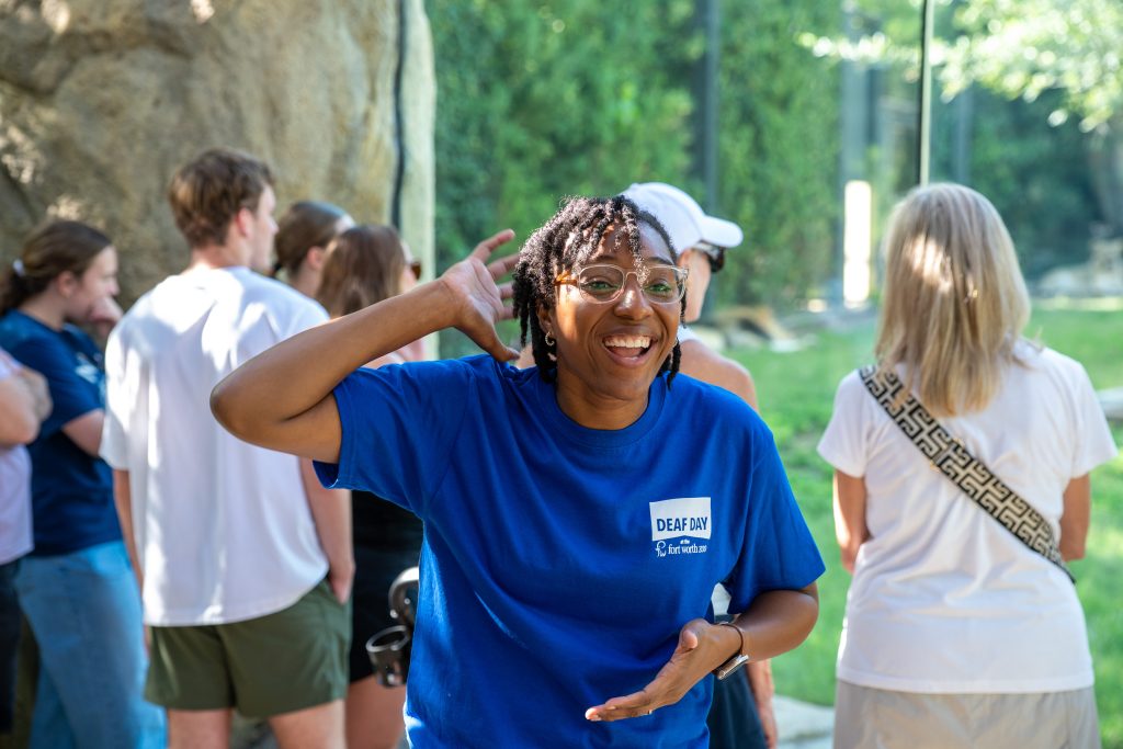 TCC interpreters expand access during Deaf Day at Fort Worth Zoo