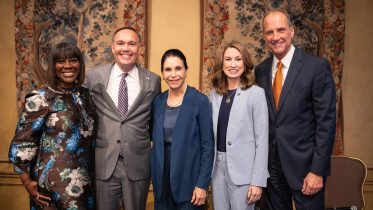 A group of five people